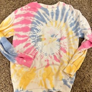 Billabong sweatshirt size S. Tie die pattern. Never worn